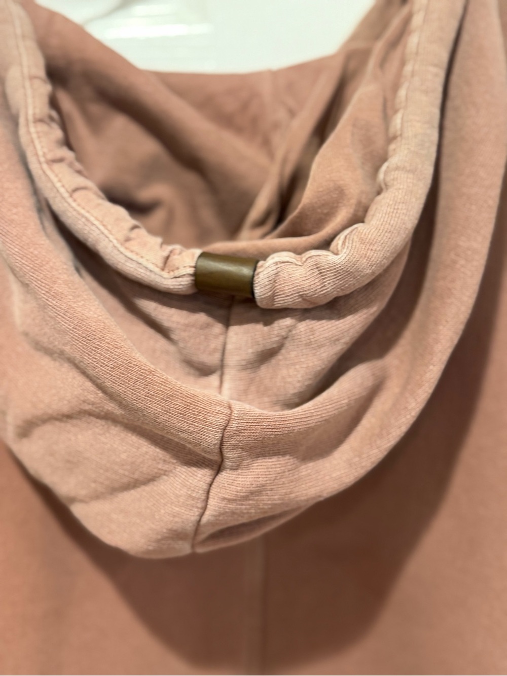 Men's Washed Mauve Crewneck Hoodie Sweatshirt - Picture 7 of 7